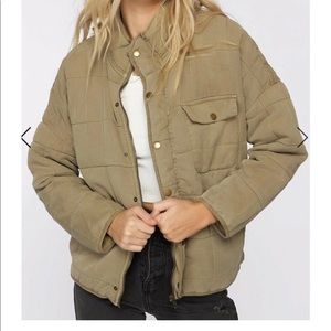 O’Neil women’s mable quilted jacket, olive green